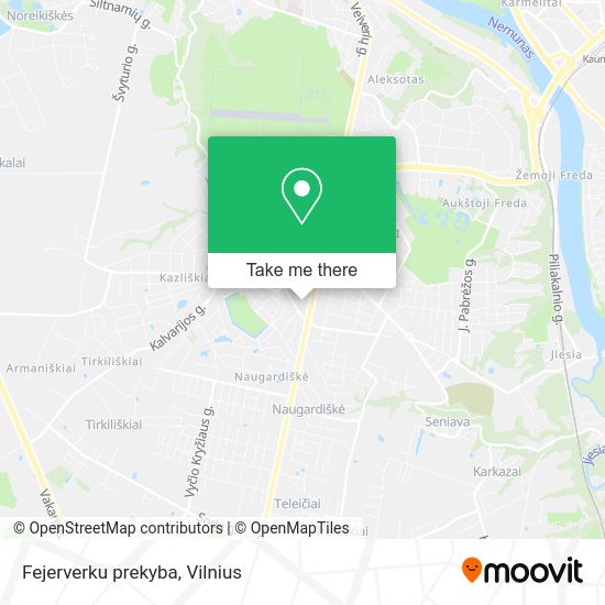 Карта Fejerverku prekyba
