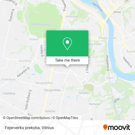 Карта Fejerverku prekyba