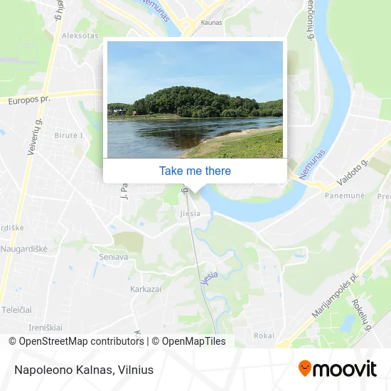 Карта Napoleono Kalnas