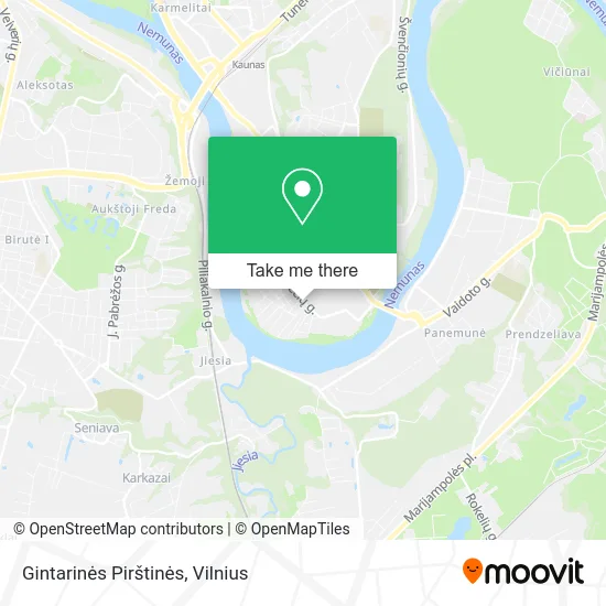 Карта Gintarinės Pirštinės
