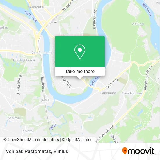 Карта Venipak Pastomatas