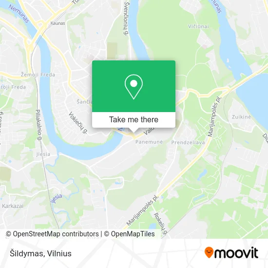 Карта Šildymas