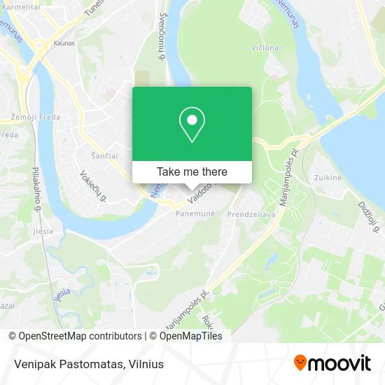 Карта Venipak Pastomatas