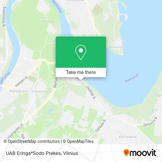 Карта UAB Eringa*Sodo Prekes