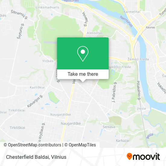 Карта Chesterfield Baldai