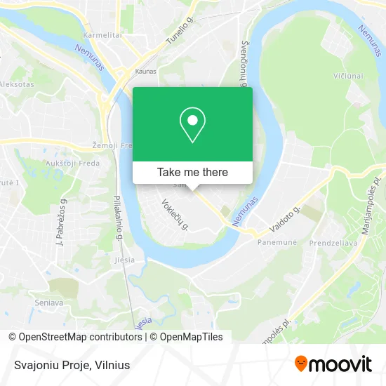 Карта Svajoniu Proje