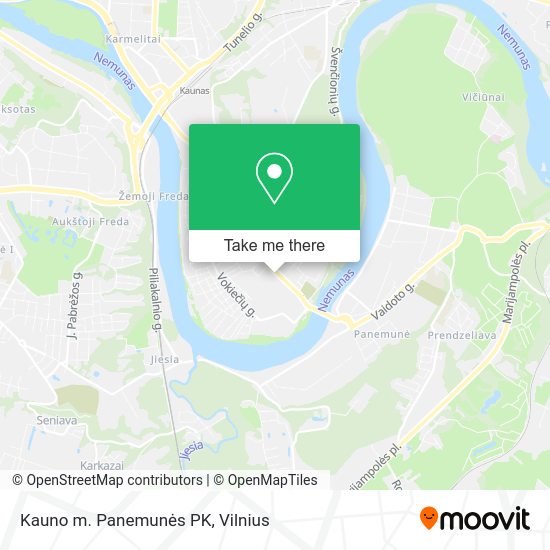 Карта Kauno m. Panemunės PK