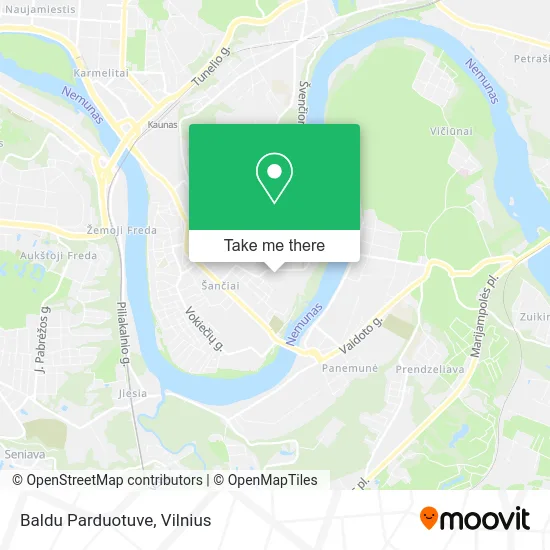 Карта Baldu Parduotuve