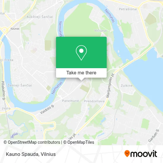 Kauno Spauda map