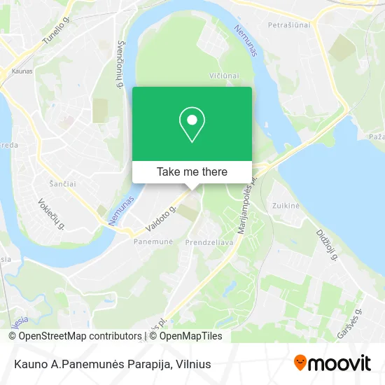 Карта Kauno A.Panemunės Parapija