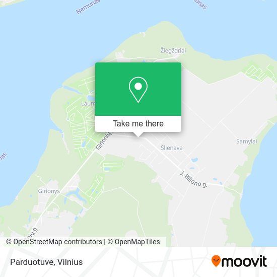 Карта Parduotuve