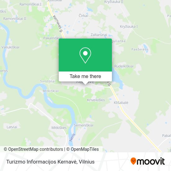 Карта Turizmo Informacijos Kernavė