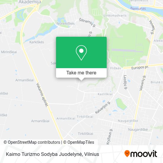 Карта Kaimo Turizmo Sodyba Juodelynė