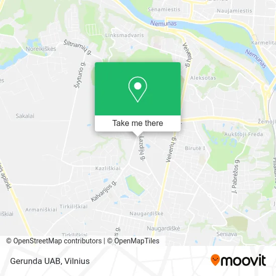 Карта Gerunda UAB