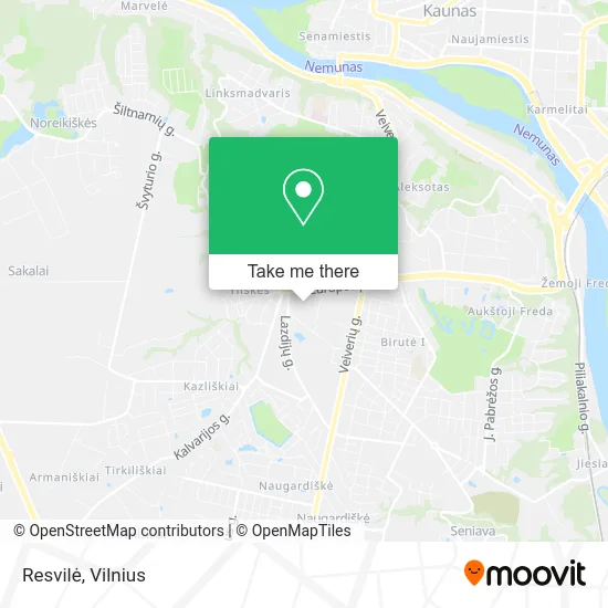 Карта Resvilė