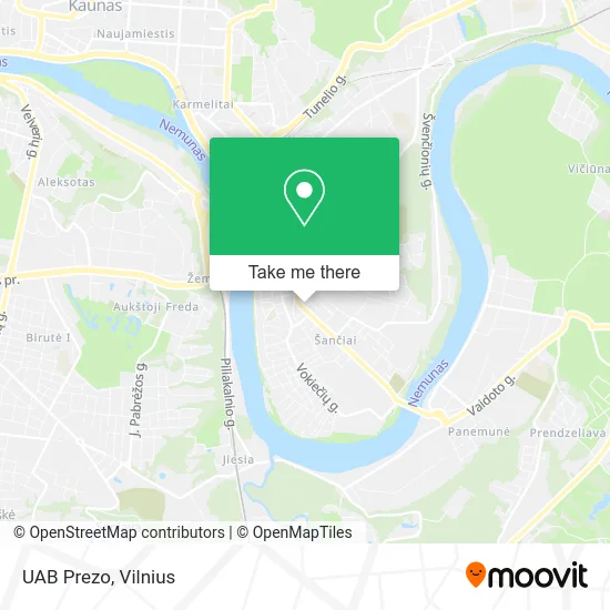 Карта UAB Prezo