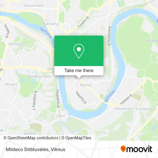 Карта Mildeco Dirbtuvėlės