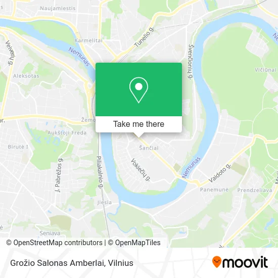 Карта Grožio Salonas Amberlai