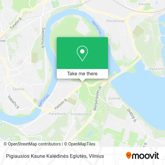 Карта Pigiausios Kaune Kalėdinės Eglutės