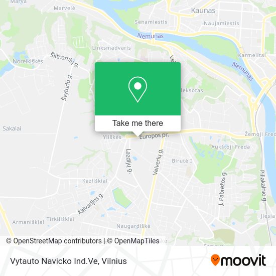 Карта Vytauto Navicko Ind.Ve