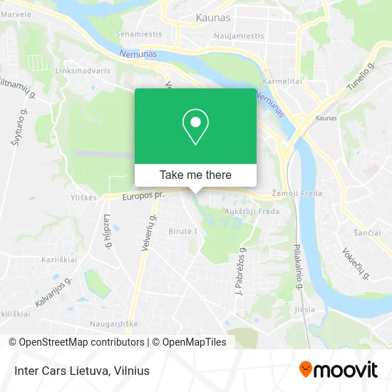 Карта Inter Cars Lietuva