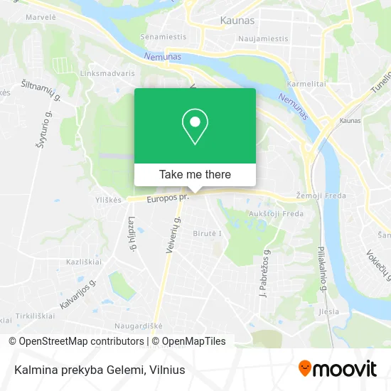 Карта Kalmina prekyba Gelemi