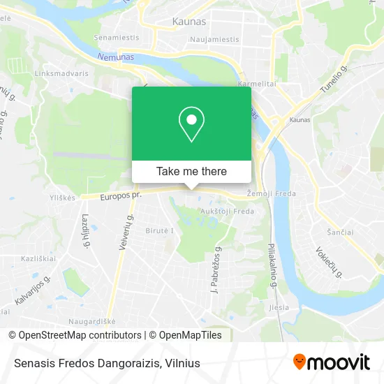 Карта Senasis Fredos Dangoraizis