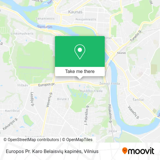 Europos Pr. Karo Belaisvių kapinės map