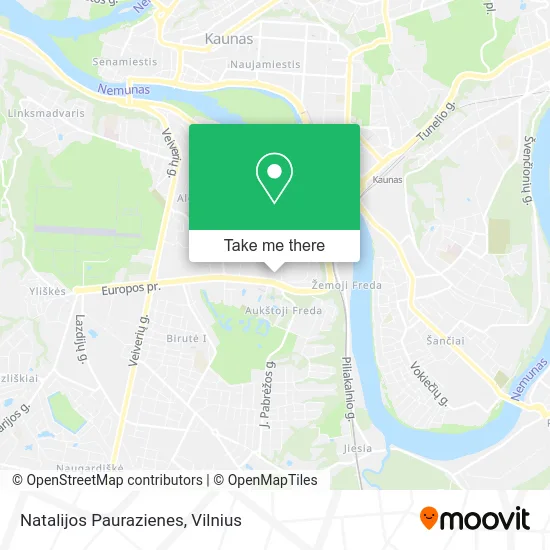 Карта Natalijos Paurazienes