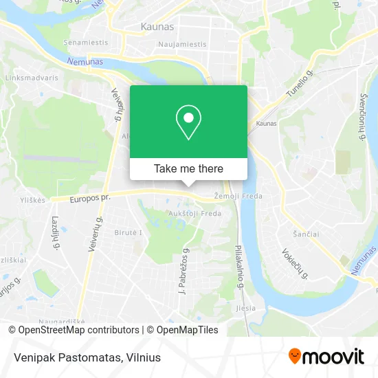 Карта Venipak Pastomatas