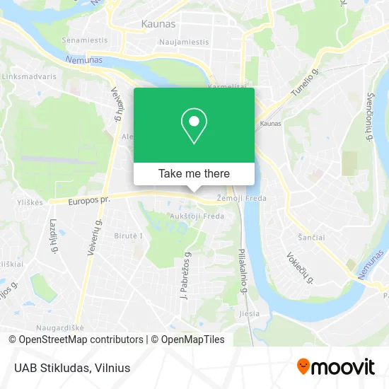 Карта UAB Stikludas