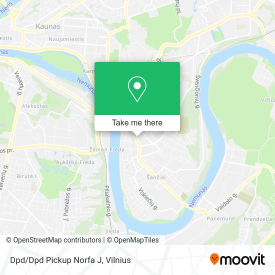 Карта Dpd/Dpd Pickup Norfa J