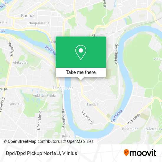 Карта Dpd/Dpd Pickup Norfa J