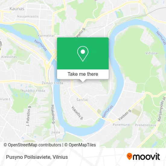 Карта Pusyno Poilsiaviete