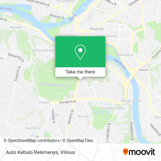 Карта Auto Kebulo Reikmenys