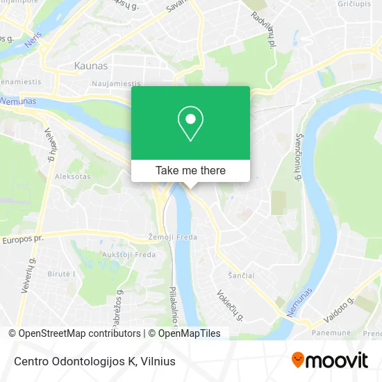 Карта Centro Odontologijos K