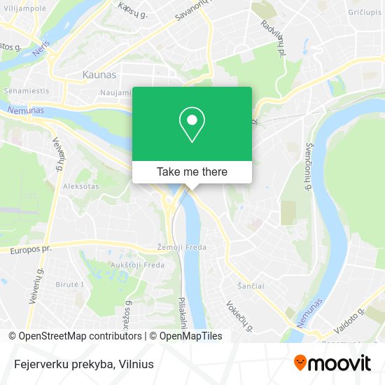 Карта Fejerverku prekyba