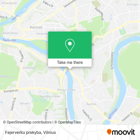 Карта Fejerverku prekyba