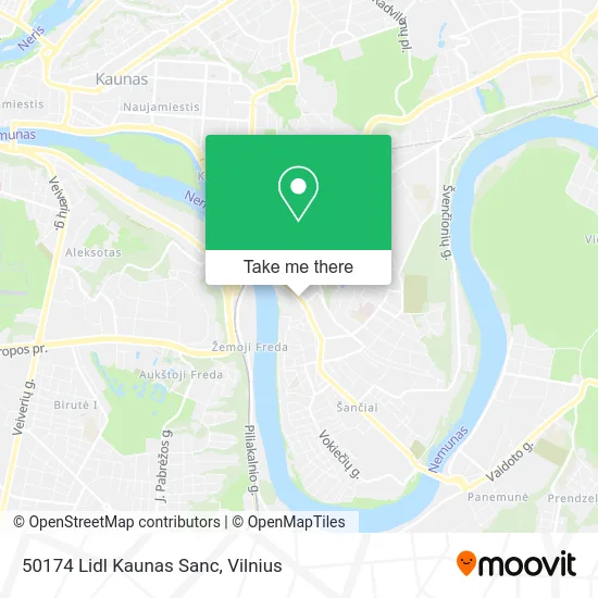 Карта 50174 Lidl Kaunas Sanc