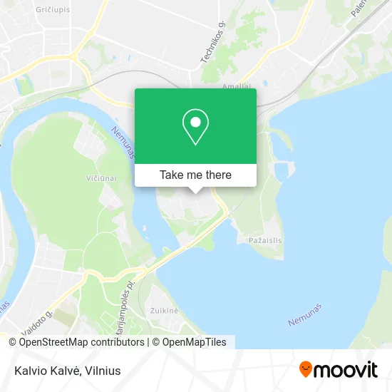 Карта Kalvio Kalvė