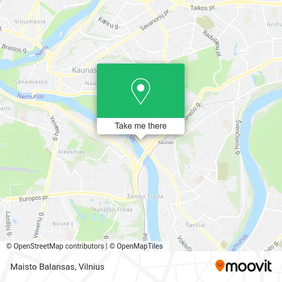 Maisto Balansas map