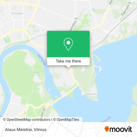 Карта Alaus Meistrai