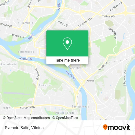 Карта Svenciu Salis