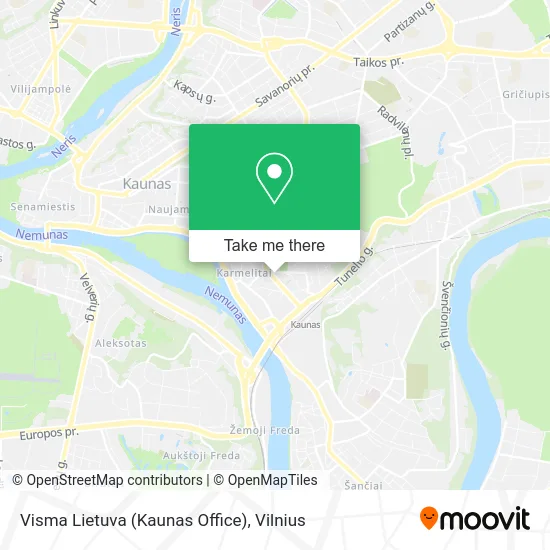 Карта Visma Lietuva (Kaunas Office)