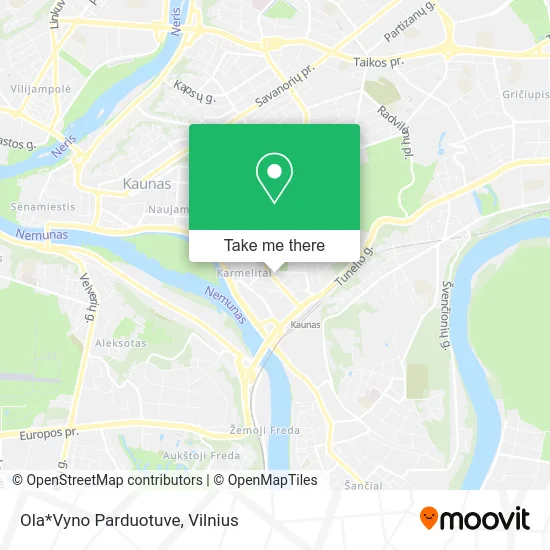 Карта Ola*Vyno Parduotuve