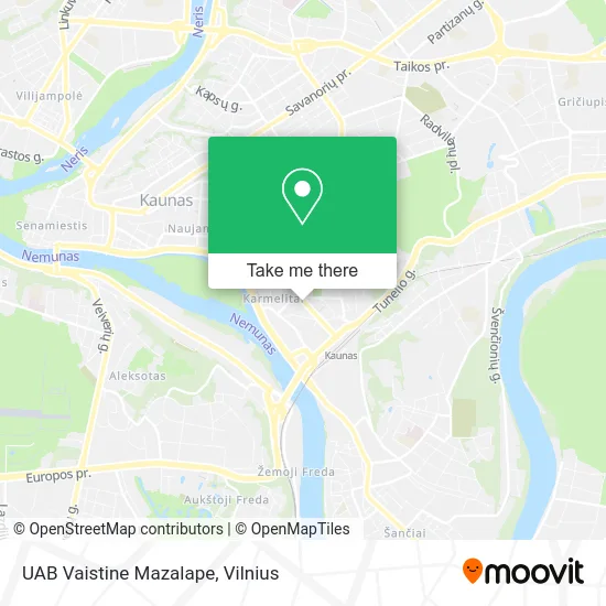 Карта UAB Vaistine Mazalape