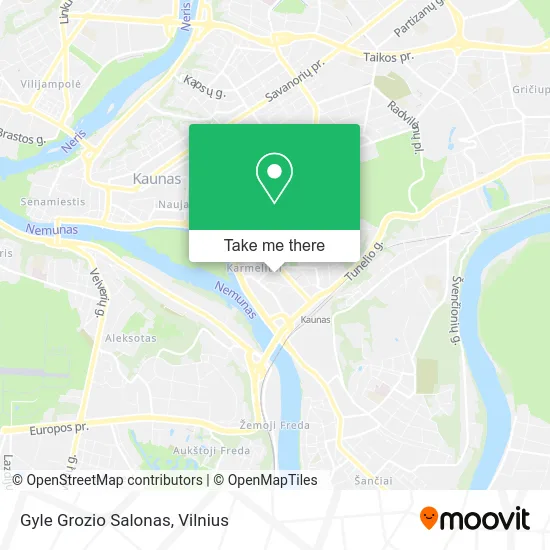 Карта Gyle Grozio Salonas