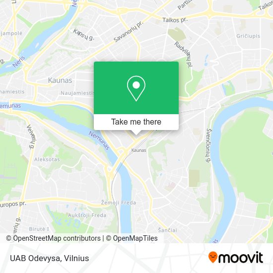 Карта UAB Odevysa