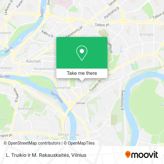 Карта L. Truikio ir M. Rakauskaitės