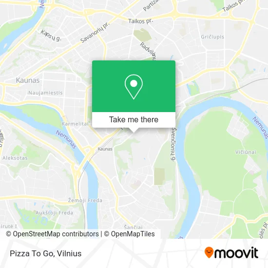 Pizza To Go map